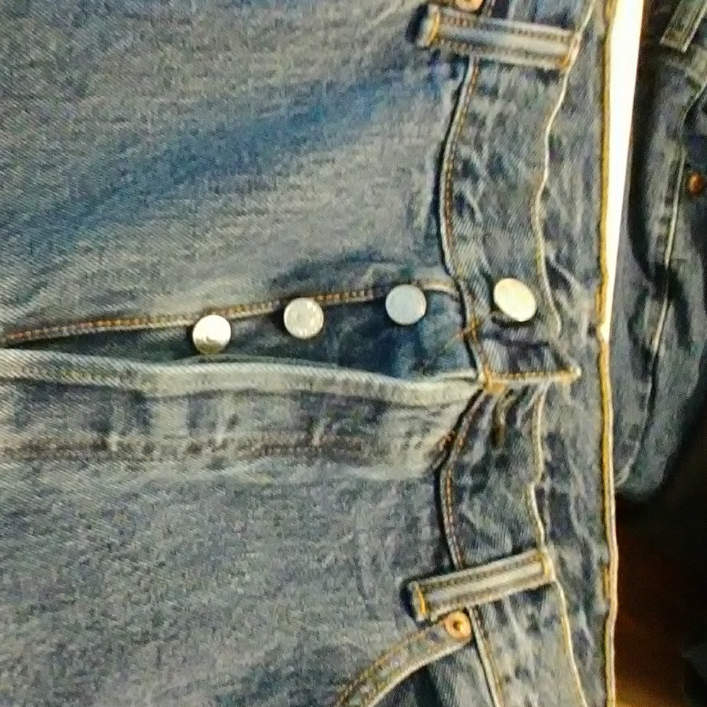 Levi's button fly jeans